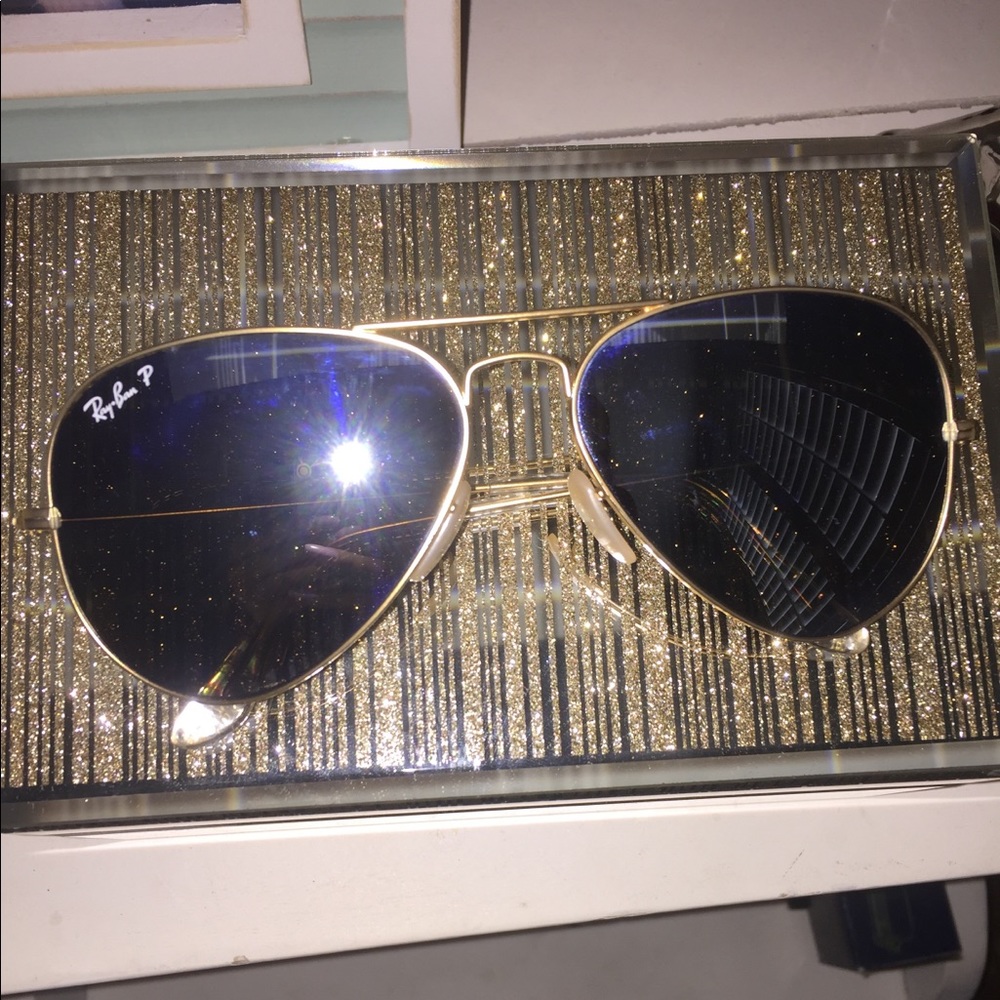 Silver Reflective Aviator Raybans!!!! - image 1